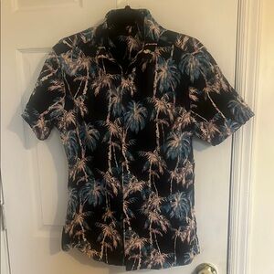 ASOS Men’s Synthwave Retro Palm Tree Print Polo